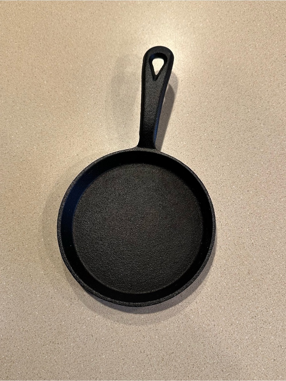 Small Black Cast Iron Skillet with Handle